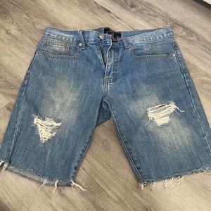 Barely worn mens denim jean shorts